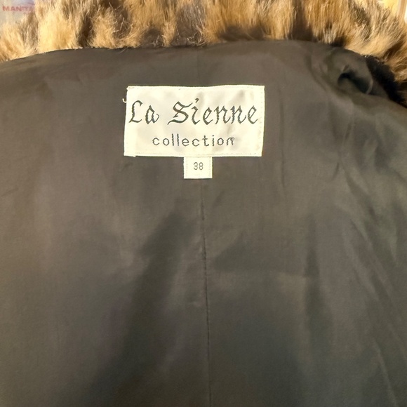 Vintage Black Swing Coat w/ Leopard Faux-Fur Shawl Collar - Picture 11 of 13